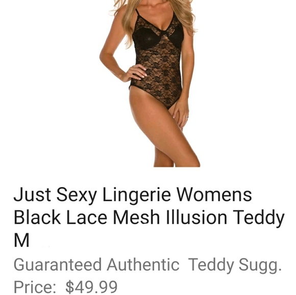 JUST SEXY Nordstrom Sleepwear Teddy Chamise babydoll ♥️ - Picture 3 of 4